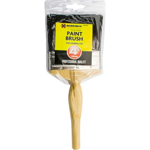 Marksman Wooden Handle Paint Brush 4"