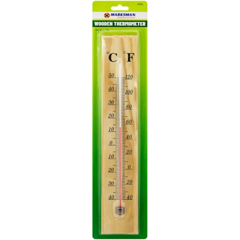 Marksman Wooden Thermometer Large