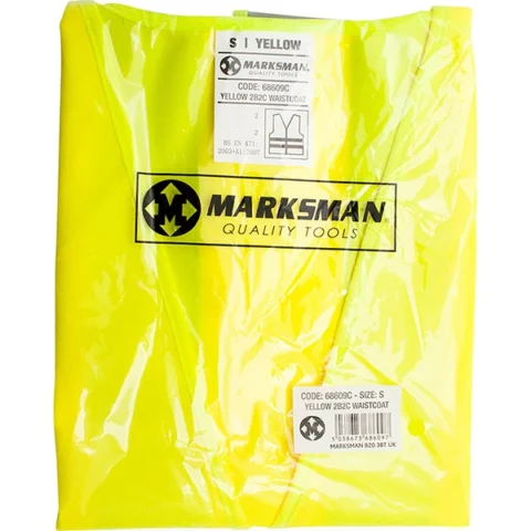 Marksman Yellow Hi-Vis Waistcoat Small