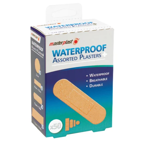 Masterplast Assorted Waterproof Plasters 50 Pack