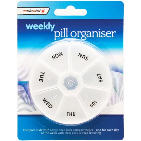Masterplast Round Weekly Pill Organiser