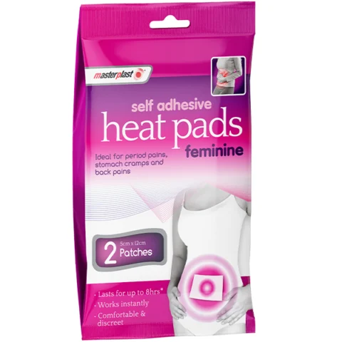 Masterplast Self-Adhesive Instant Fem Heat Pads 2 Pack
