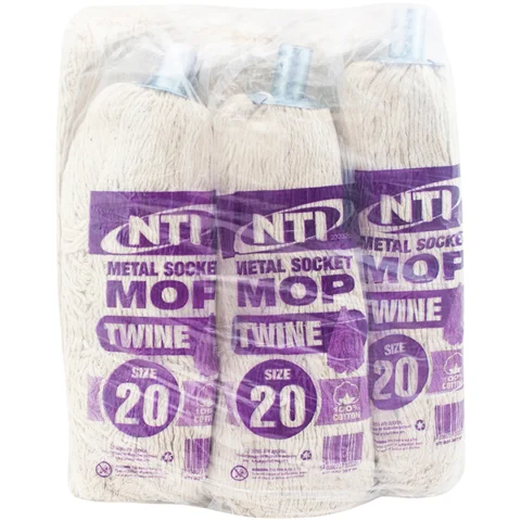 Metal Socket 100% Cotton Twin Mop Head Size 20