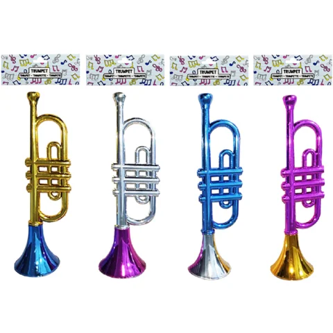 Metallic PPH Trumpet Musical Instrument Assorted Colours