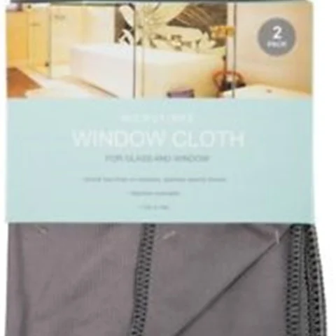 Microfibre Glass & Window Cloths 2 Pack