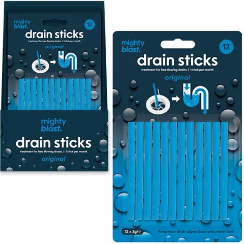 Mighty Blast Drain Sticks 12 Pack