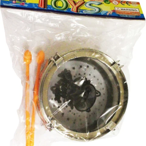 Mini Drum With Drum Sticks And Carry Handle