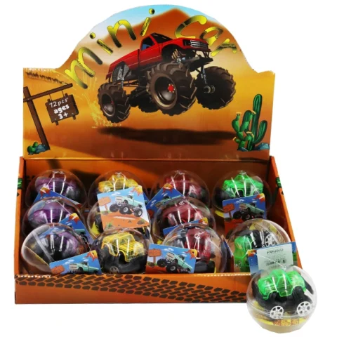 Mini Friction-Power Trucks In Pods 4 Assorted Colours