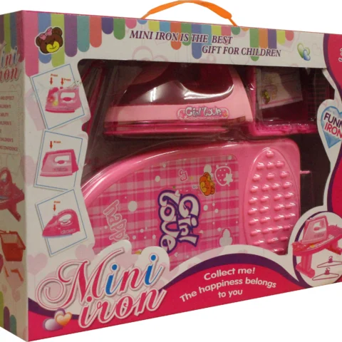 Mini Iron 9pc Playset In Carry Case Handle Gift Box