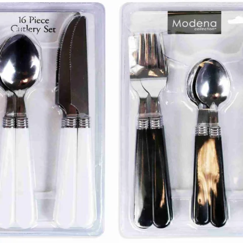 Modena Cutlery Set 16pc 2 Assorted Colours