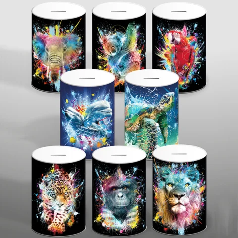 Moki Animal Money Tin Assorted 100mm X 150mm