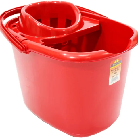 Mop Bucket Glitter Red 15l