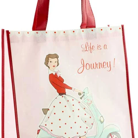 Mrs Smith Life Is A Journey Shopper Bag