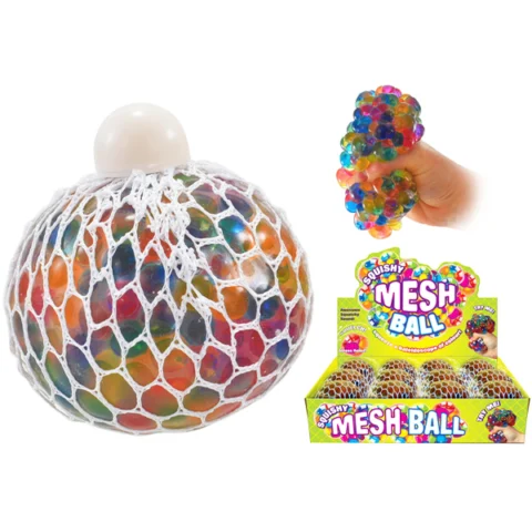 Multicoloured Squishy Mesh Ball