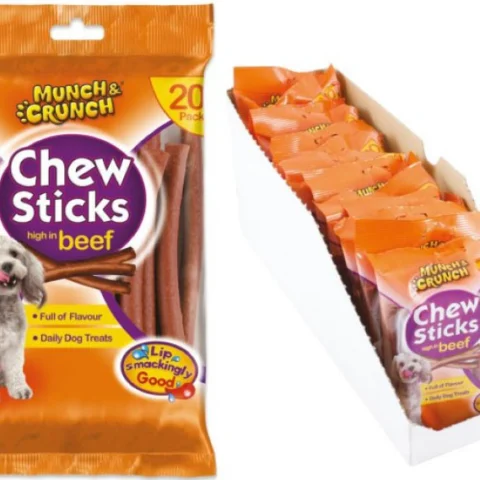 Munch & Crunch Beef Chew Sticks 20 Pack