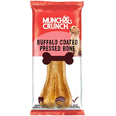Munch & Crunch Buffalo-Coated Pressed Dog Bone