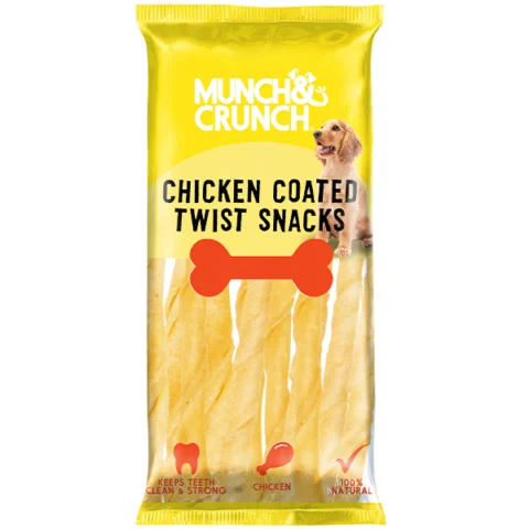 Munch & Crunch Chicken-Coated Twist Snacks Dog Treats