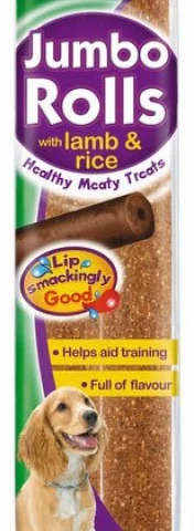Munch & Crunch Jumbo Rolls With Lamb & Rice 2 Pack