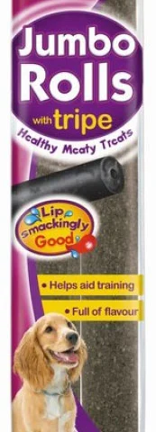 Munch & Crunch Jumbo Rolls With Tripe Dog Treats 2 Pack