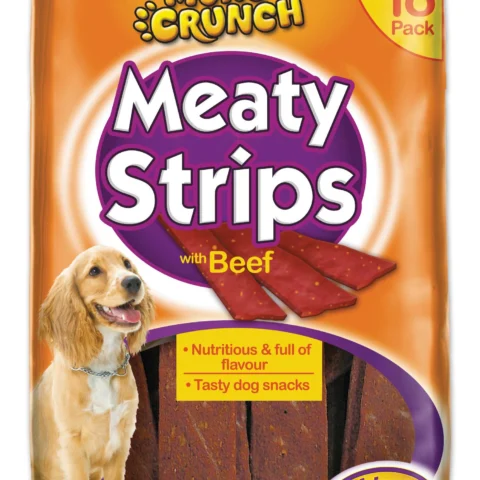 Munch & Crunch Meaty Strips Beef 18 Pack