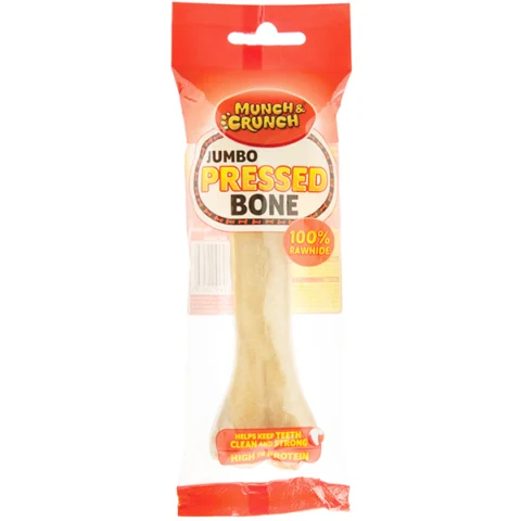 Munch & Crunch Rawhide Jumbo Pressed Bone