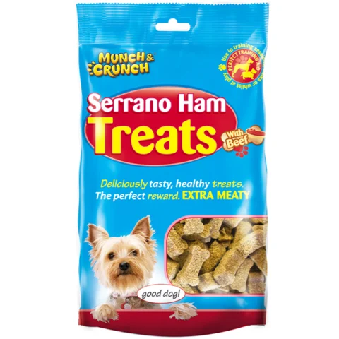 Munch & Crunch Serrano Ham & Beef Dog Treats 175G