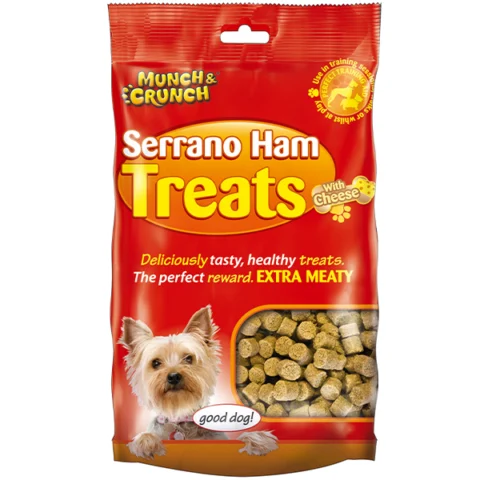 Munch & Crunch Serrano Ham & Cheese Dog Treats 205G