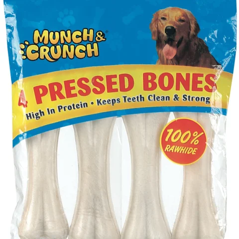 Munch & Crunch White Pressed Bones 3 Pack