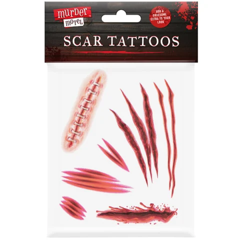 Murder Motel Assorted Scar Tattoos