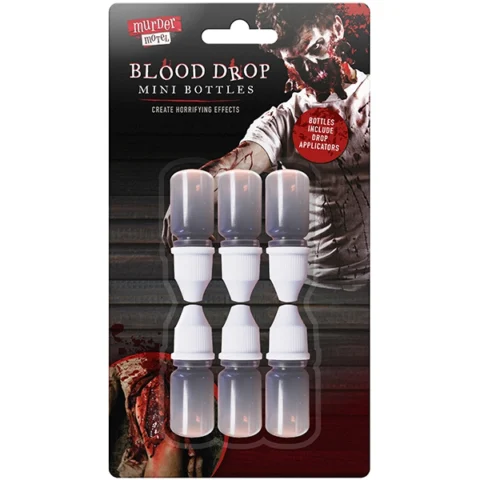 Murder Motel Mini Blood Drop Bottles 6pk