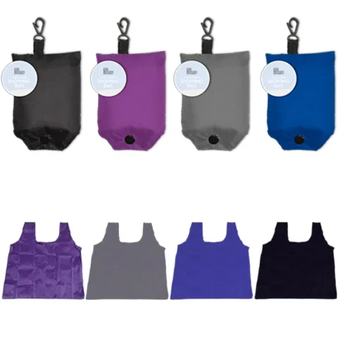My House & Home Fold Away Shopping Bags 48cm X 42cm Assorted Colours