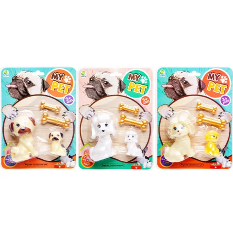 My Pet Dog & Puppy Toys Play Set 4pc Assorted