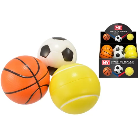 MY PU Sports Balls 9.7cm Assorted