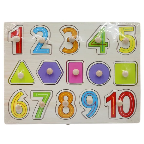 Numbers & Shapes Wooden Puzzle