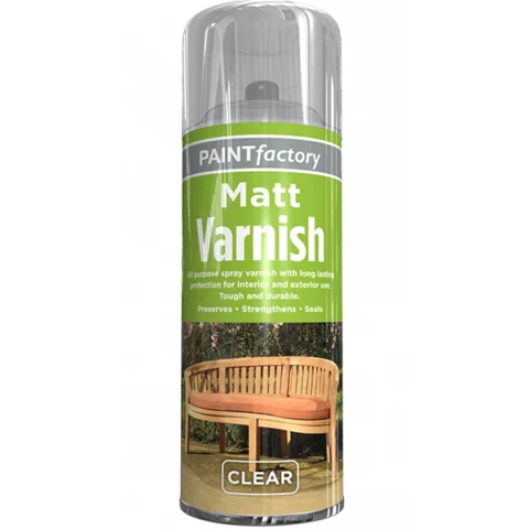 Paint Factory All Purpose Matt Varnish Spray Paint 400ml