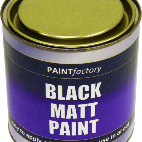 Paint Factory Black Matt Paint 750ml
