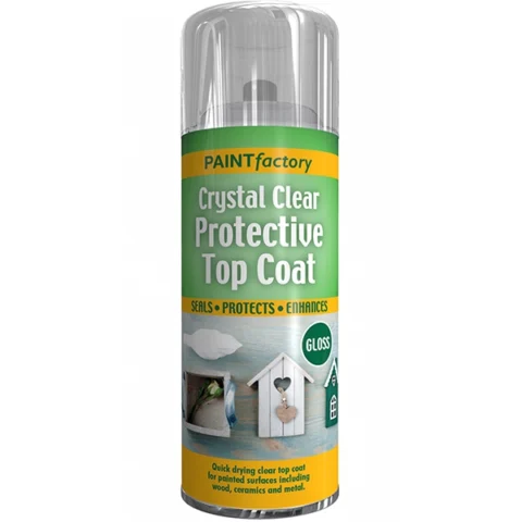 Paint Factory Crystal Clear Protective Top Coat Spray Paint