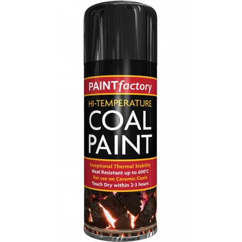 Paint Factory Hi-Temperature Coal Spray Paint 400ml