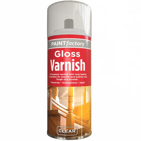 Paint Factory Household Clear Gloss Spray Varnish 250ml