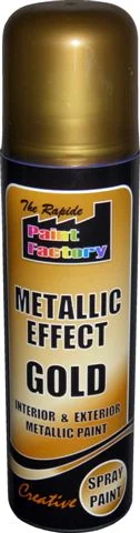 Paint Factory Household Gold Metallic Spray Paint 250ml