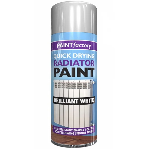 Paint Factory Quick Drying Radiator Paint Brilliant White 400ml
