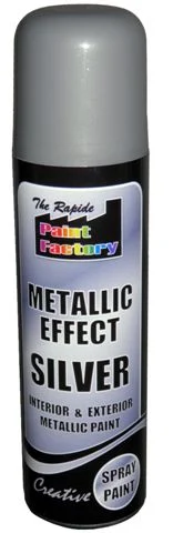Paint Factory Silver Metallic Spray Paint 250ml