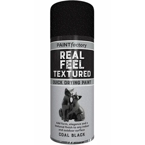 Paint Factory Textured Spray Paint Coal Black 400ml