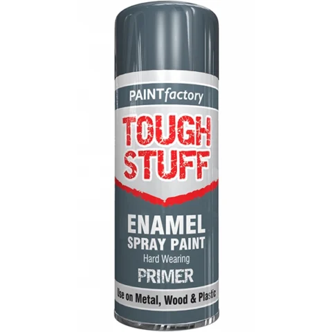 Paint Factory Tough Stuff Enamel Spray Paint Grey Primer 400ml