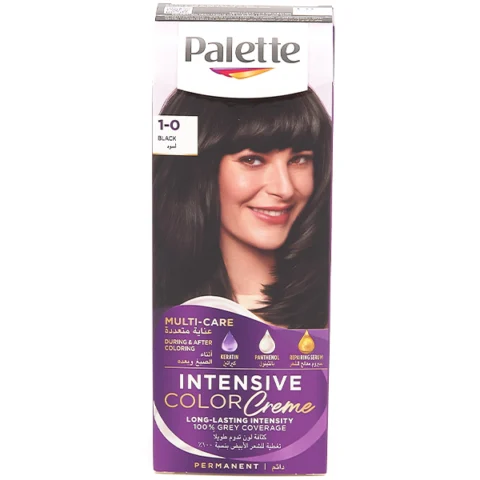 Palette 1-0 Black Intensive Permanent Hair Colour Creme