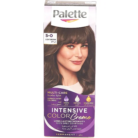 Palette Light Brown 5-0 Intensive Permanent Colour Creme