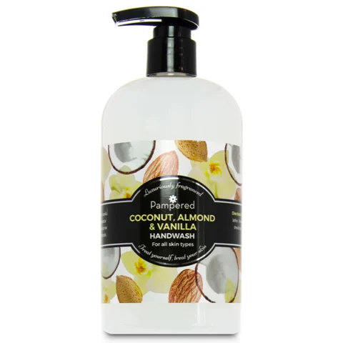 Pampered Coconut, Almond & Vanilla Fragrance Handwash 500ml