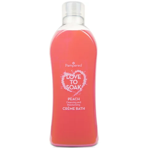 Pampered Love To Soak Creme Bubble Bath Peach 1l