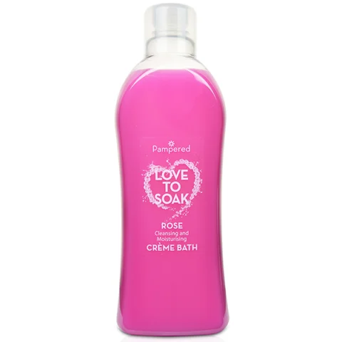 Pampered Love To Soak Creme Bubble Bath Rose 1l