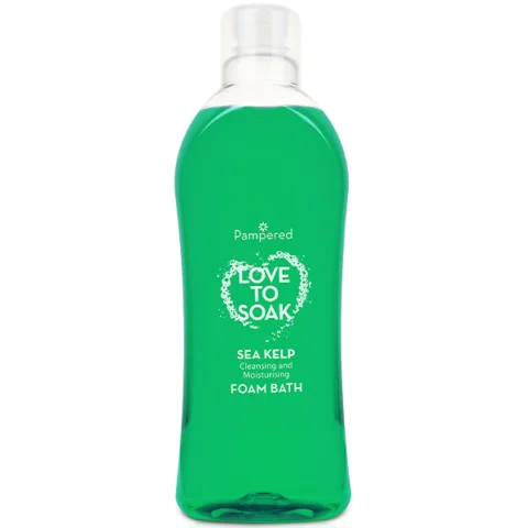 Pampered Love To Soak Foam Bubble Bath Sea Kelp 1l